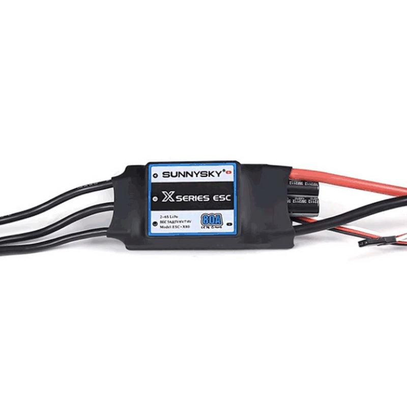 SUNNYSKY X80A 2-6S Brushless ESC with 5V/6V/7.4V 5A BEC – SunnySky USA