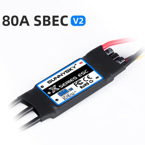 SUNNYSKY X Series Brushless ESC X80A 2-6S with 5.6V/7.4V 8A SBEC V2