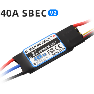SunnySky X Series ESC 40A 2-4S Airplane SBEC V2